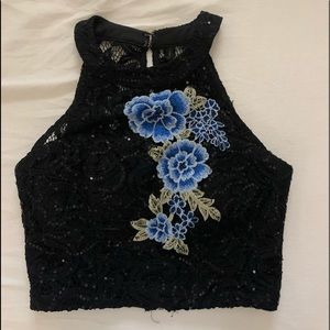 Windsor cropped corset top